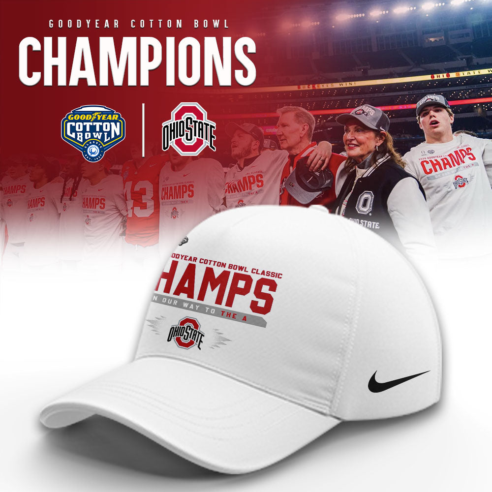 Ohio State Buckeyes 2026 Goodyear Cotton Bowl Champions Limited New Hoodie v2