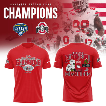 Ohio State Buckeyes 2026 Goodyear Cotton Bowl Champions Limited Shirt
