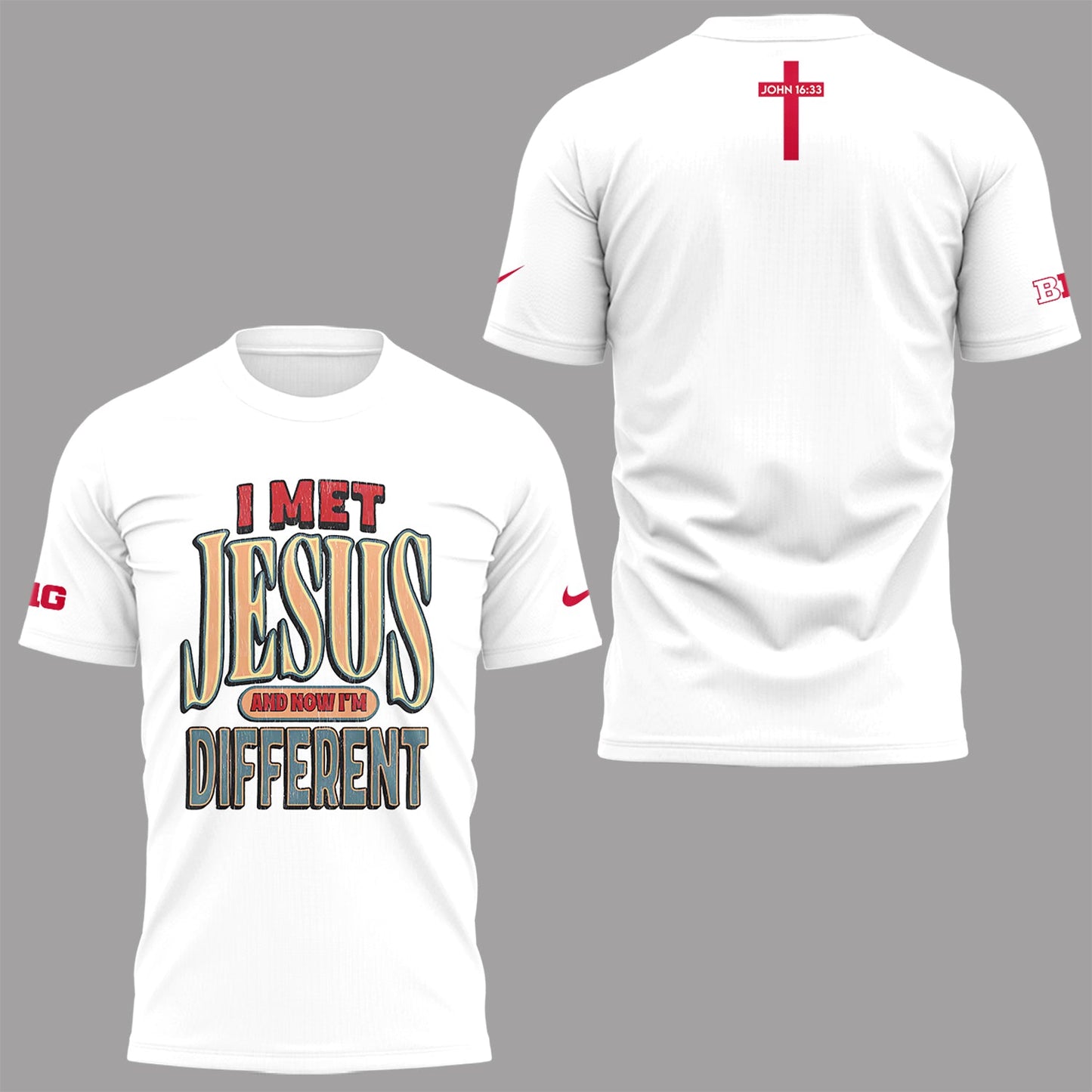 Back at Ohio State, J.T. Tuimoloau makes a statement in the ‘I MET JESUS AND NOW I’M DIFFERENT’ T-Shirt