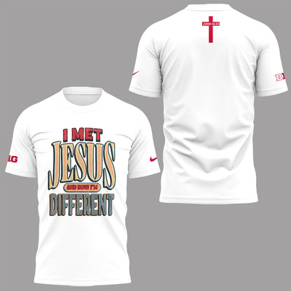 Back at Ohio State, J.T. Tuimoloau makes a statement in the ‘I MET JESUS AND NOW I’M DIFFERENT’ T-Shirt