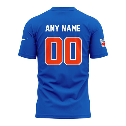 Denver Broncos NFL 2024 Throwback 1977 - Navy Limited Custom T-Shirt-PU080524301