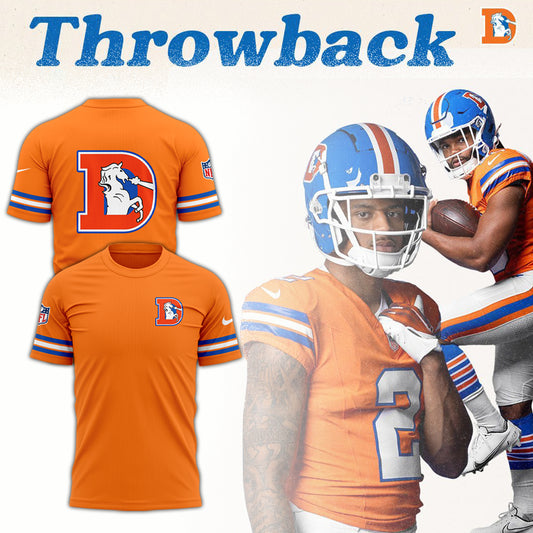 Denver Broncos NFL 2024 Throwback 1977 - Orange Crush Limited T-Shirt-PU080524305