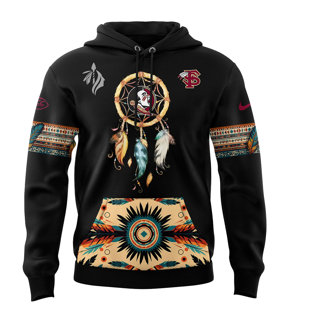 Limited Native American Heritage Black Hoodie-PU1128241050