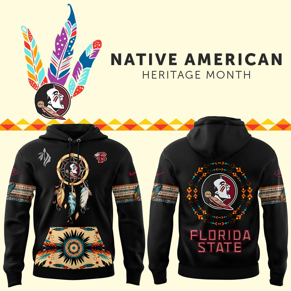Limited Native American Heritage Black Hoodie-PU1128241050