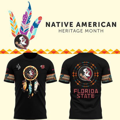 Limited Native American Heritage Black TShirt-PU1128241051