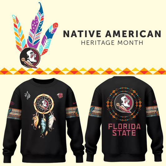 Limited Native American Heritage Black Sweatshirt-PU1128241052