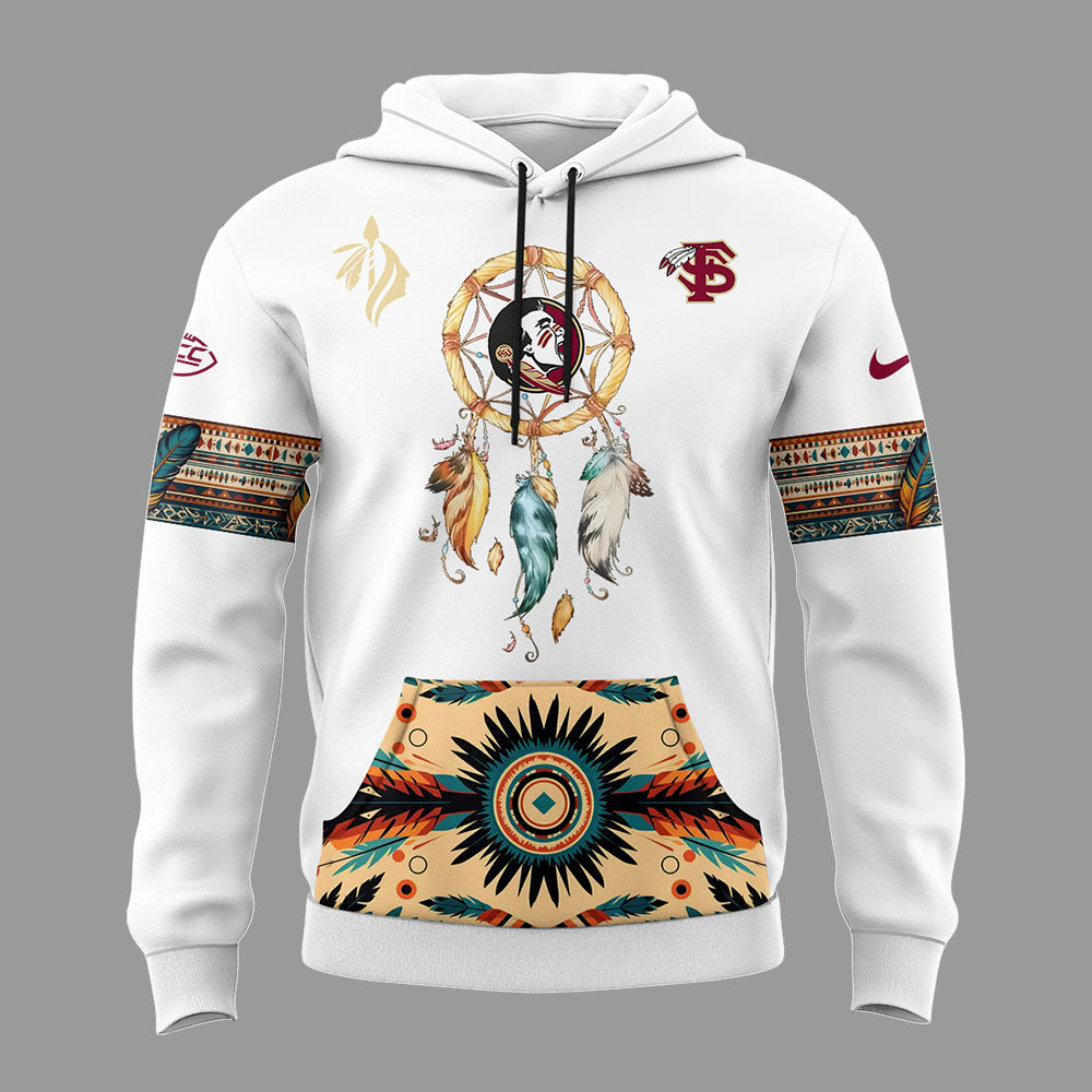 Limited Native American Heritage White Hoodie-PU1128241053