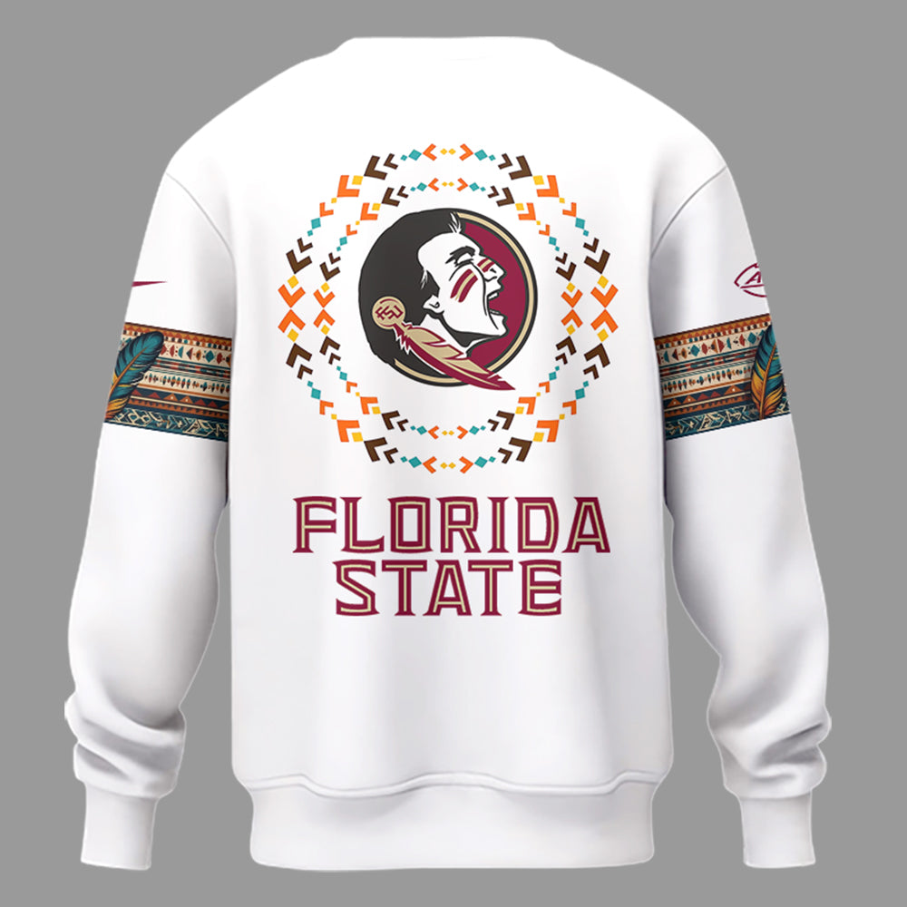 Limited Native American Heritage White Sweatshirt-PU1128241054