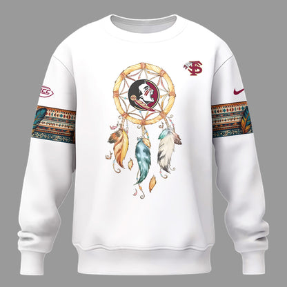 Limited Native American Heritage White Sweatshirt-PU1128241054