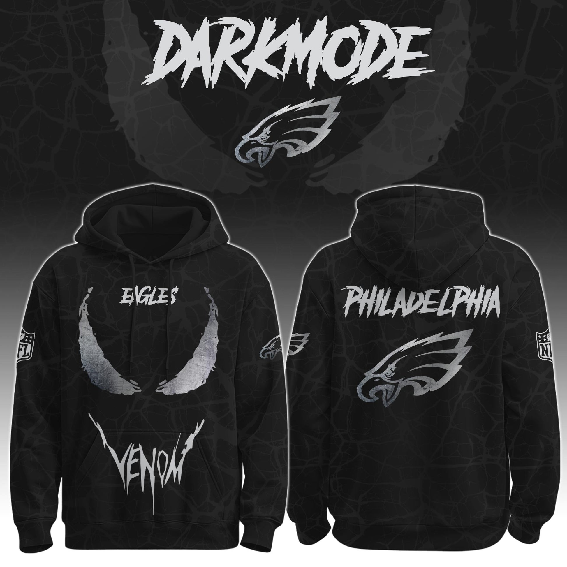 Eagles x Venom Darkness Hoodie