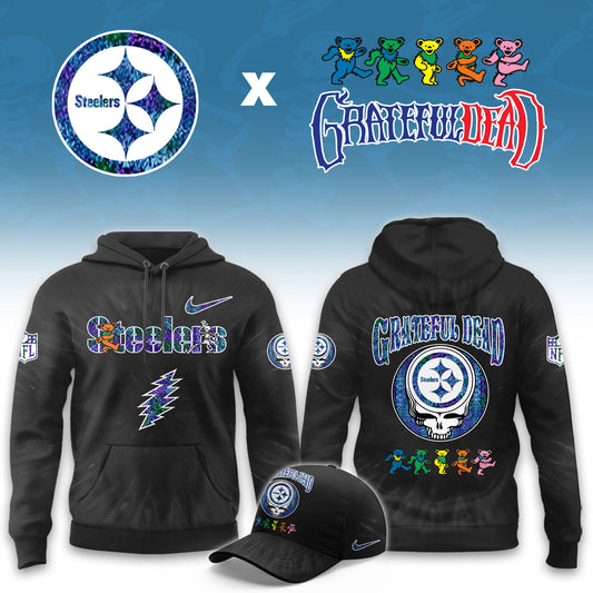 __Pittsburgh Steelers Grateful Dead Limited Hoodie
