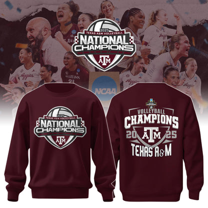 TAM 2025 Women’s Volleyball National Champions Sweatshirt Limited Edition