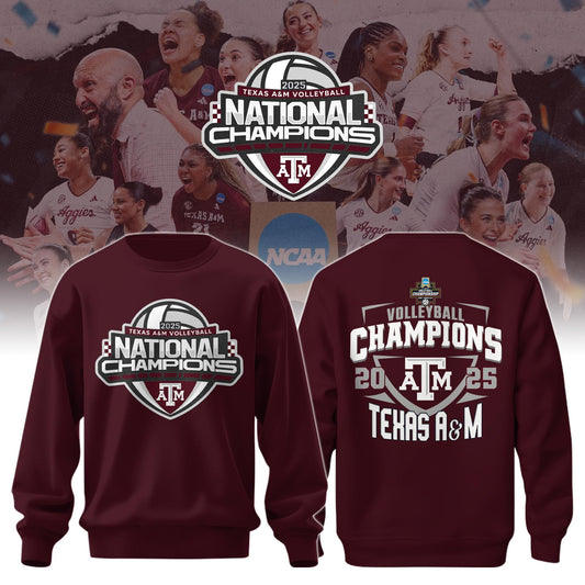 TAM 2025 Women’s Volleyball National Champions Sweatshirt Limited Edition