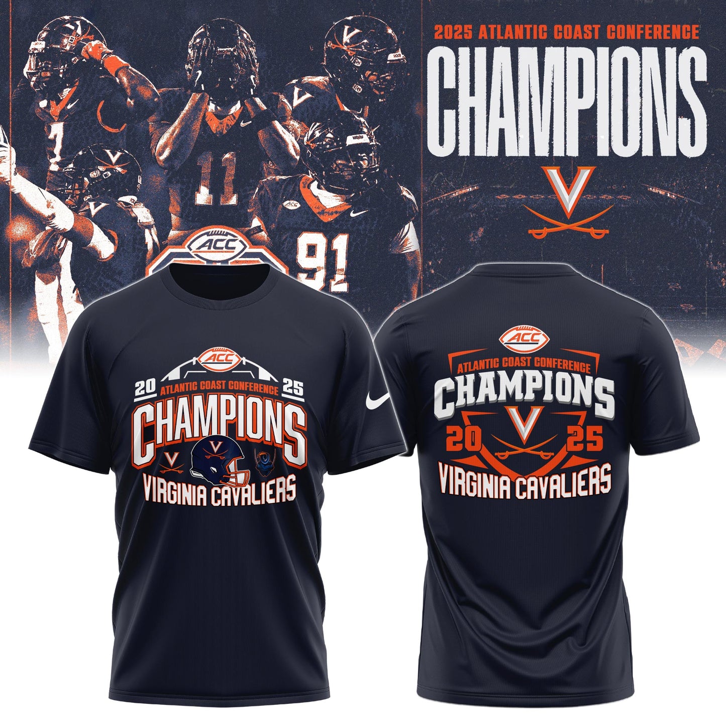 _Virginia Football 2025 ACC Champs Tshirt