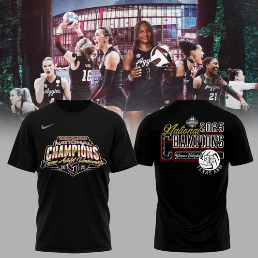 2025 National Champions – Texas A&M Women’s Volleyball Tee