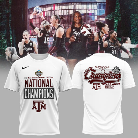 2025 National Champions – Texas A&M Women’s Volleyball Tee