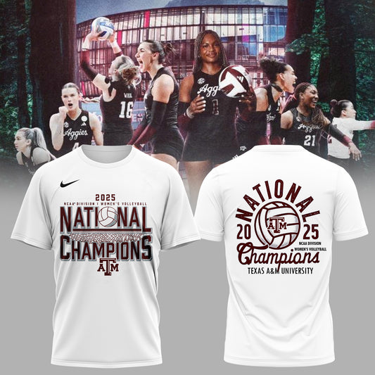 2025 National Champions – Texas A&M Women’s Volleyball Tee