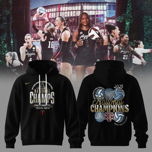 Aggies National Champions – 2025 Women’s Volleyball Hoodie