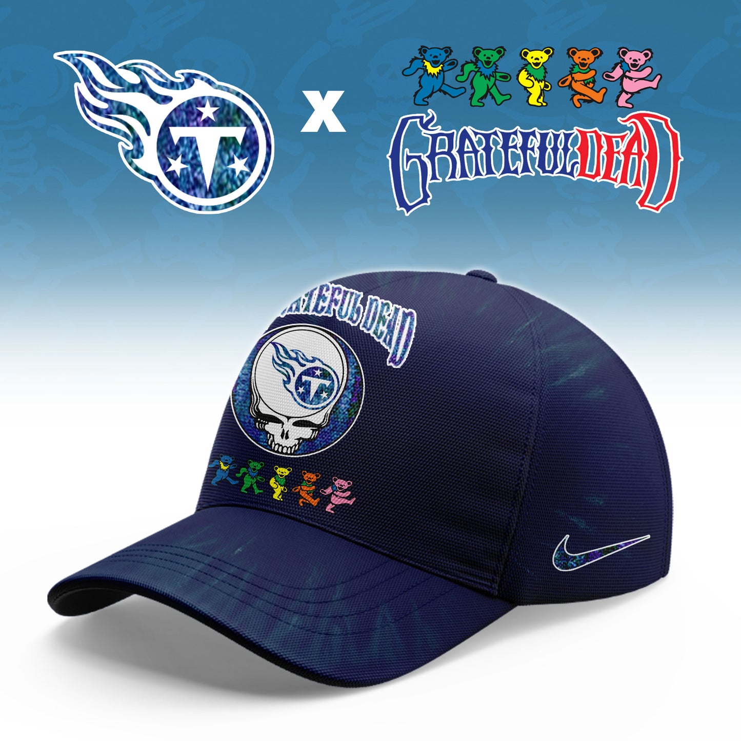 _Tennessee Titans Grateful Dead Limited Hoodie