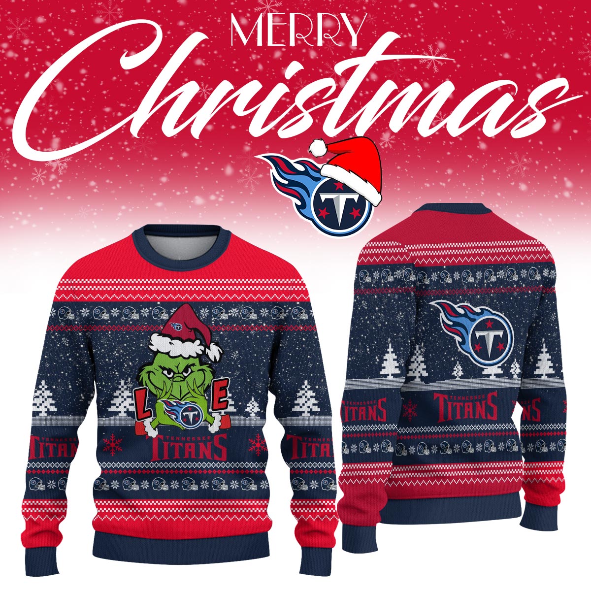 _Tennessee Titans Limited Ugly Christmas Sweaters