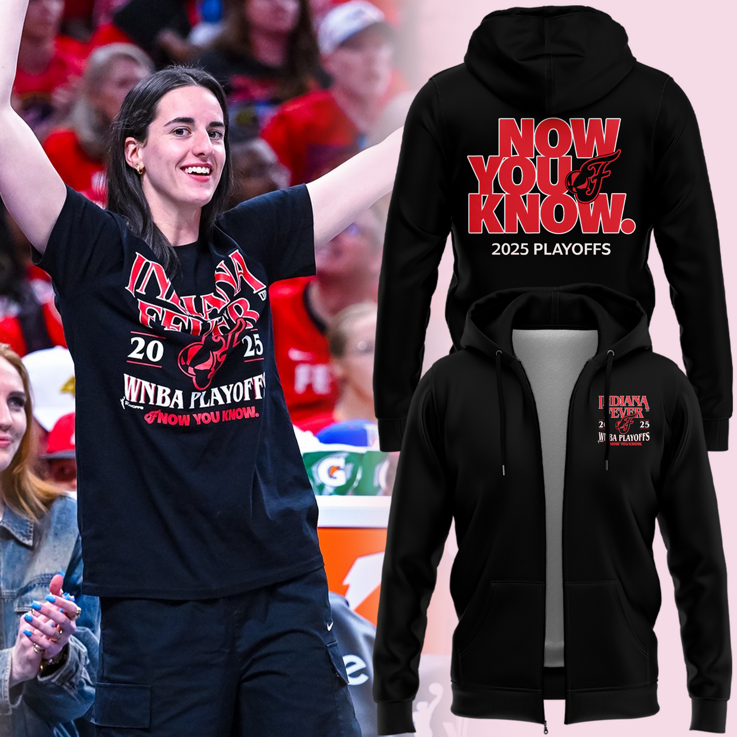Special New Edition Indiana Fever WNBA Playoff Hoodie 2025