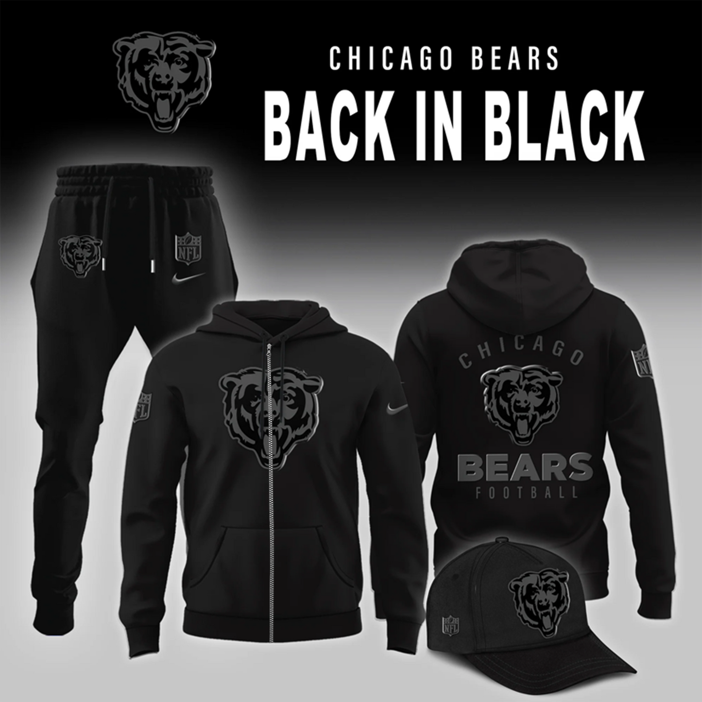 Chicago Bears 2026 Back In Black Limited Edition Shirt