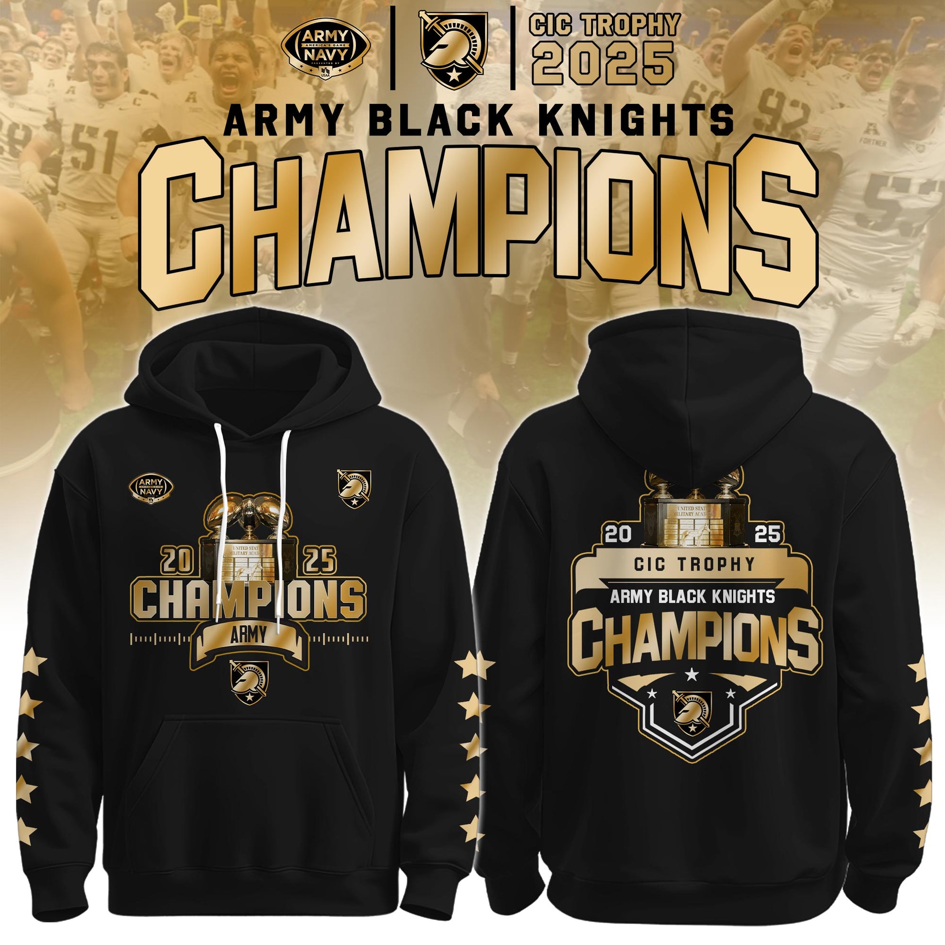 Army Champion White Hoodie + Unisex Limited Style Ver 1