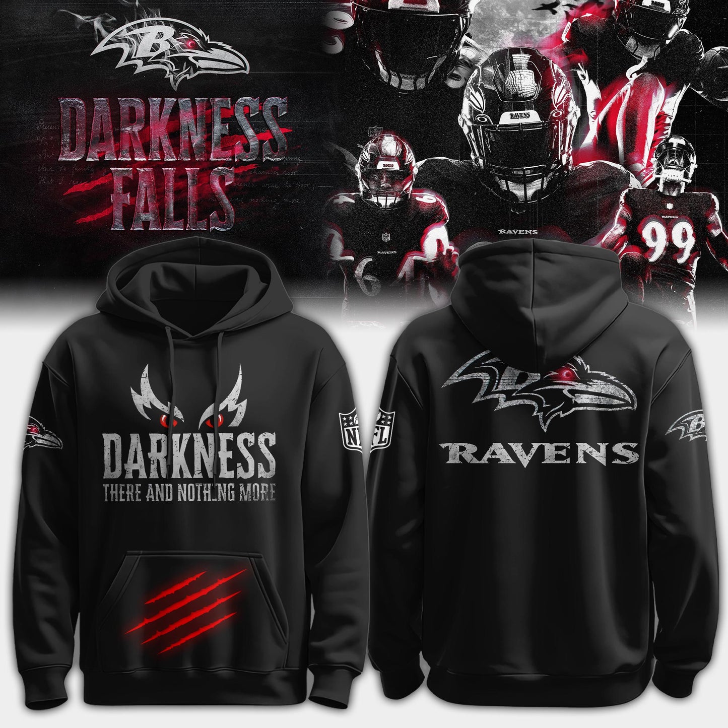 Ravens All-Black Darkness Hoodie