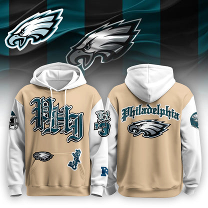 PHI Vintage Black Old English Hoodie 2025