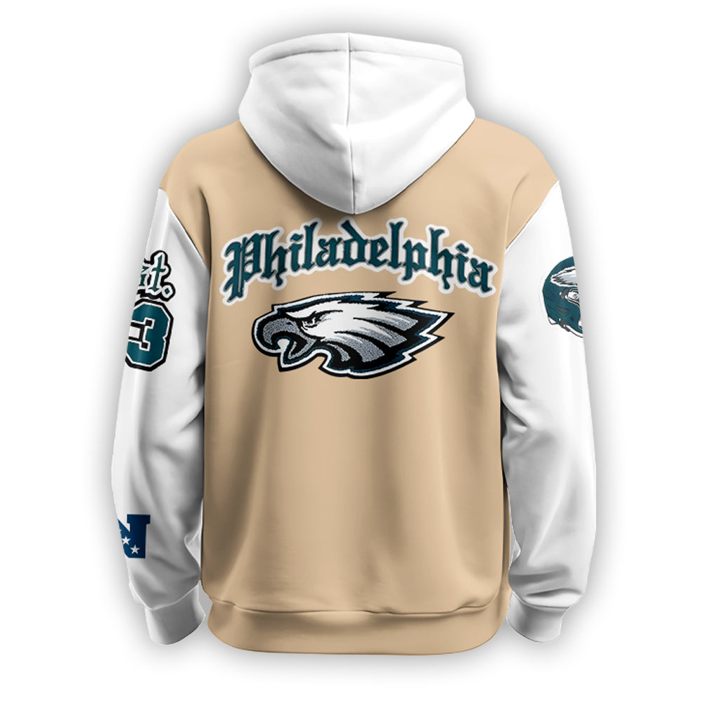 PHI Vintage Black Old English Hoodie 2025