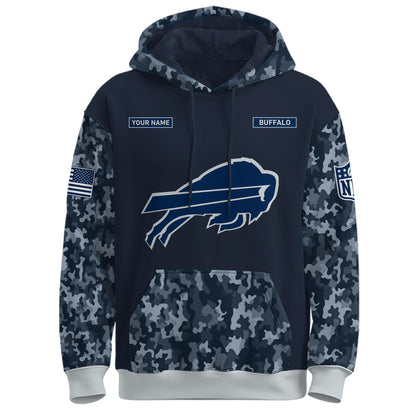 Buffalo Bills Navy 250th Birthday Hoodie Limited Edions
