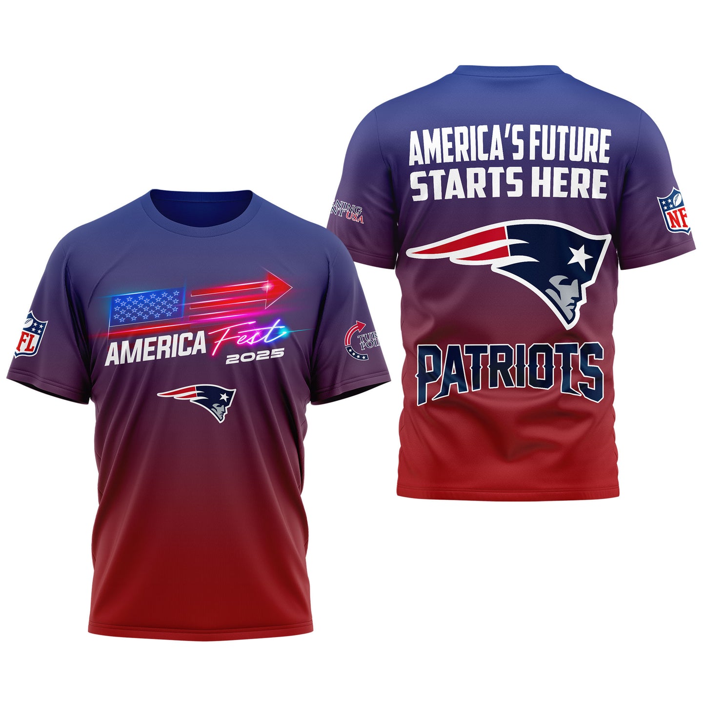New England Patriots | Premium American Fest 2025 3D Shirt TD