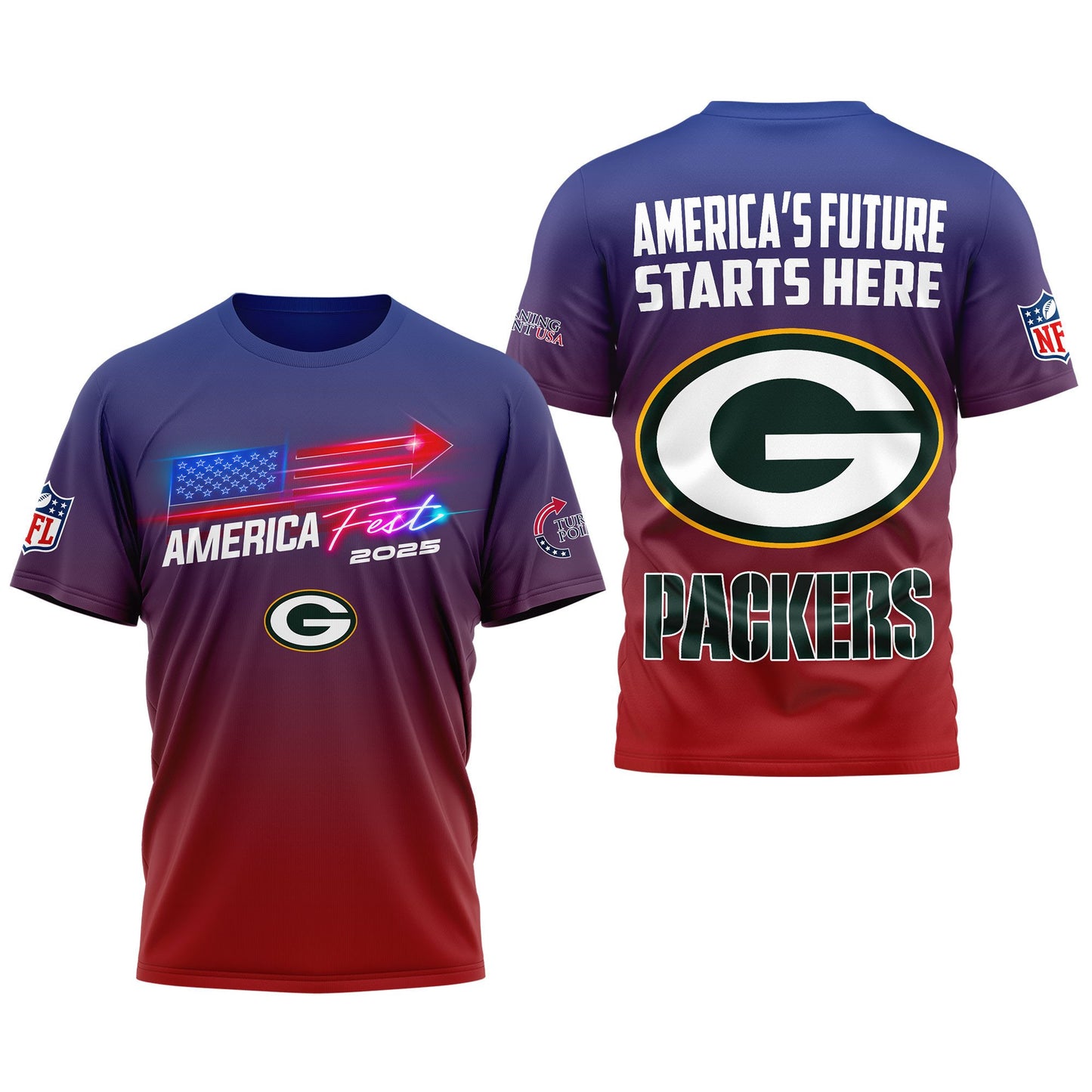 Green Bay Packers | Premium American Fest 2025 3D Shirt TD