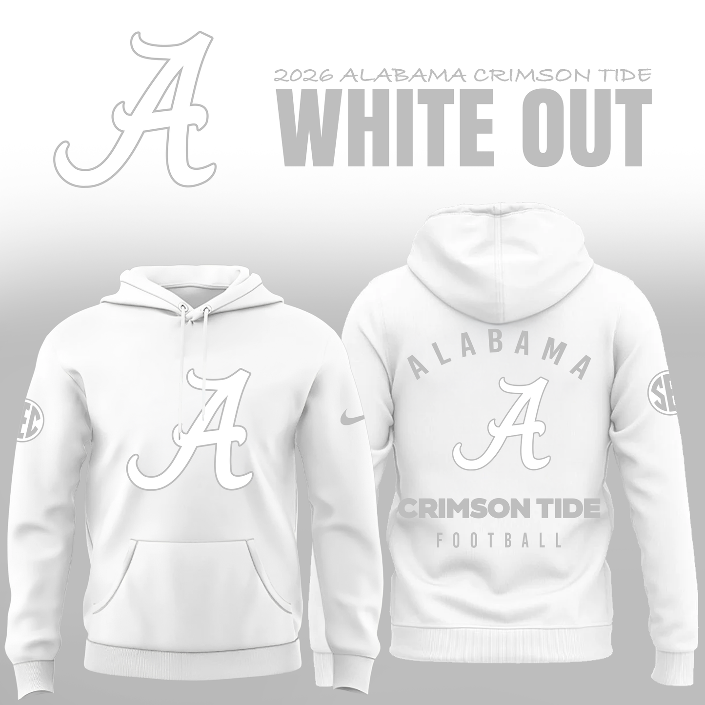 Alabama "2026 White Out" Limited Editions