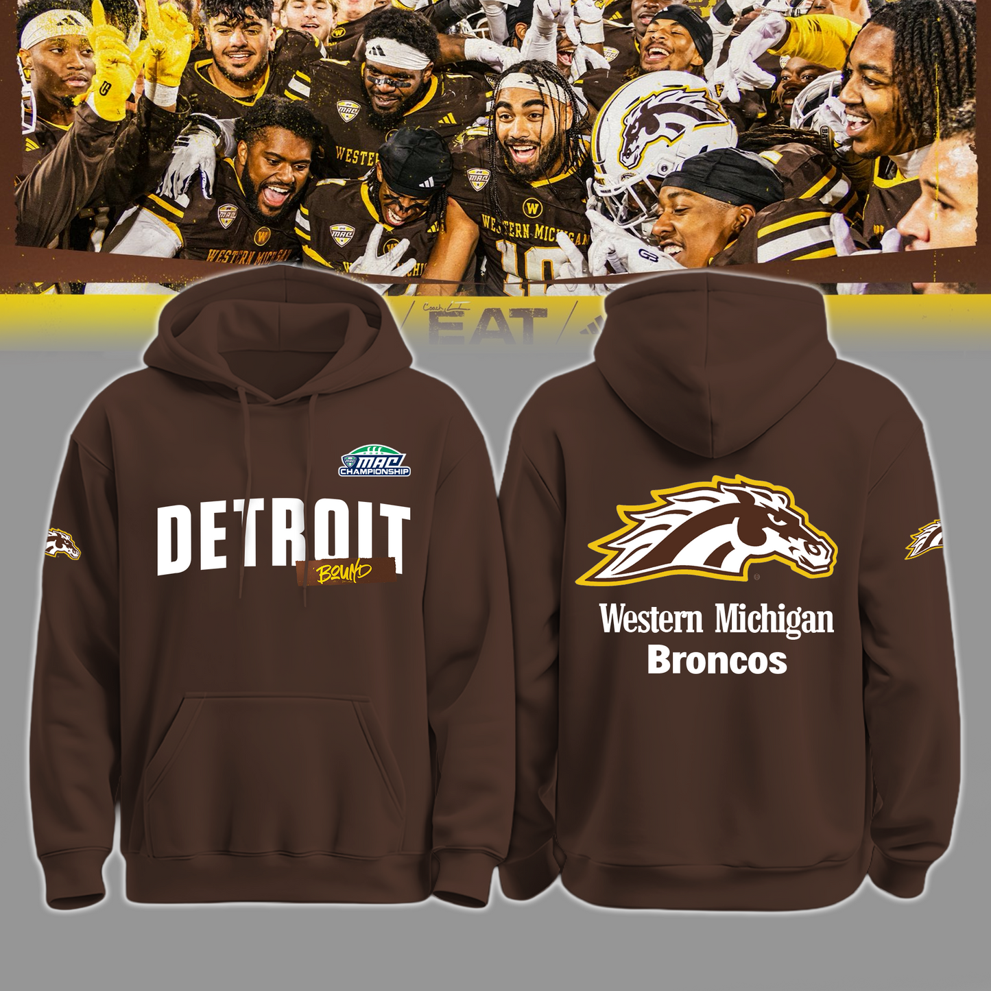 THE BRONCOS ARE DETROIT BOUND!