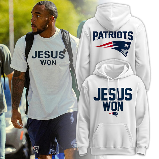 New England Patriots “Jesus Won” Hoodie