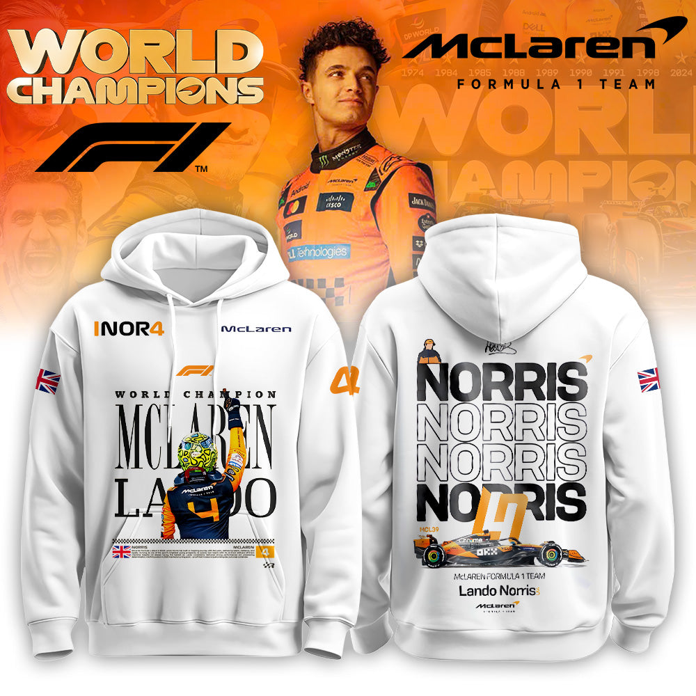 Limited Edition 2025 Lando Norris World Champions Combo Hoodie