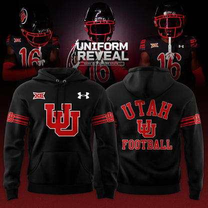 Utah Utes Black Throwbacks Hoodie – Black