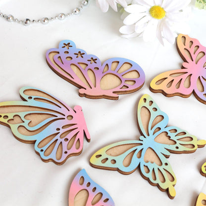 Wooden Wall Butterflies Décor for Kids Room (7pack) – Natural Plywood, Boho Nursery Wall Art, Woodland Baby Shower Gift