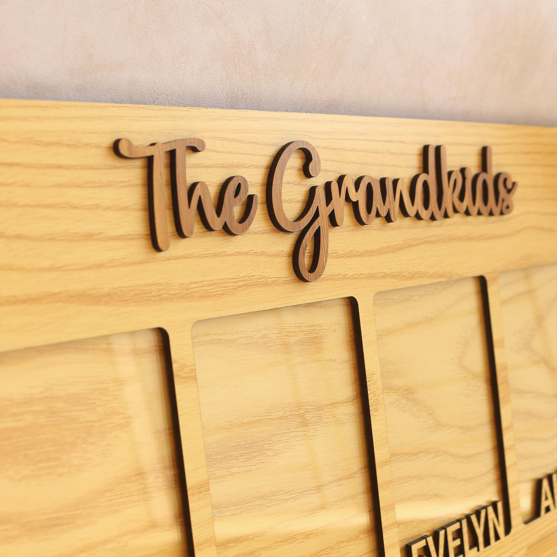 Grandchildren Picture Frame, Personalized with names, 2-10 kids, Grandkid photos, Grandparents Gift, Mother's Day Gifts