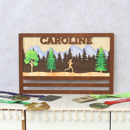Medal Display Running Marathon, Custom Medal Holder, Gifts for Runners, Medal Hanger, Race Medal Holder, Gift for him, Birthday Gift