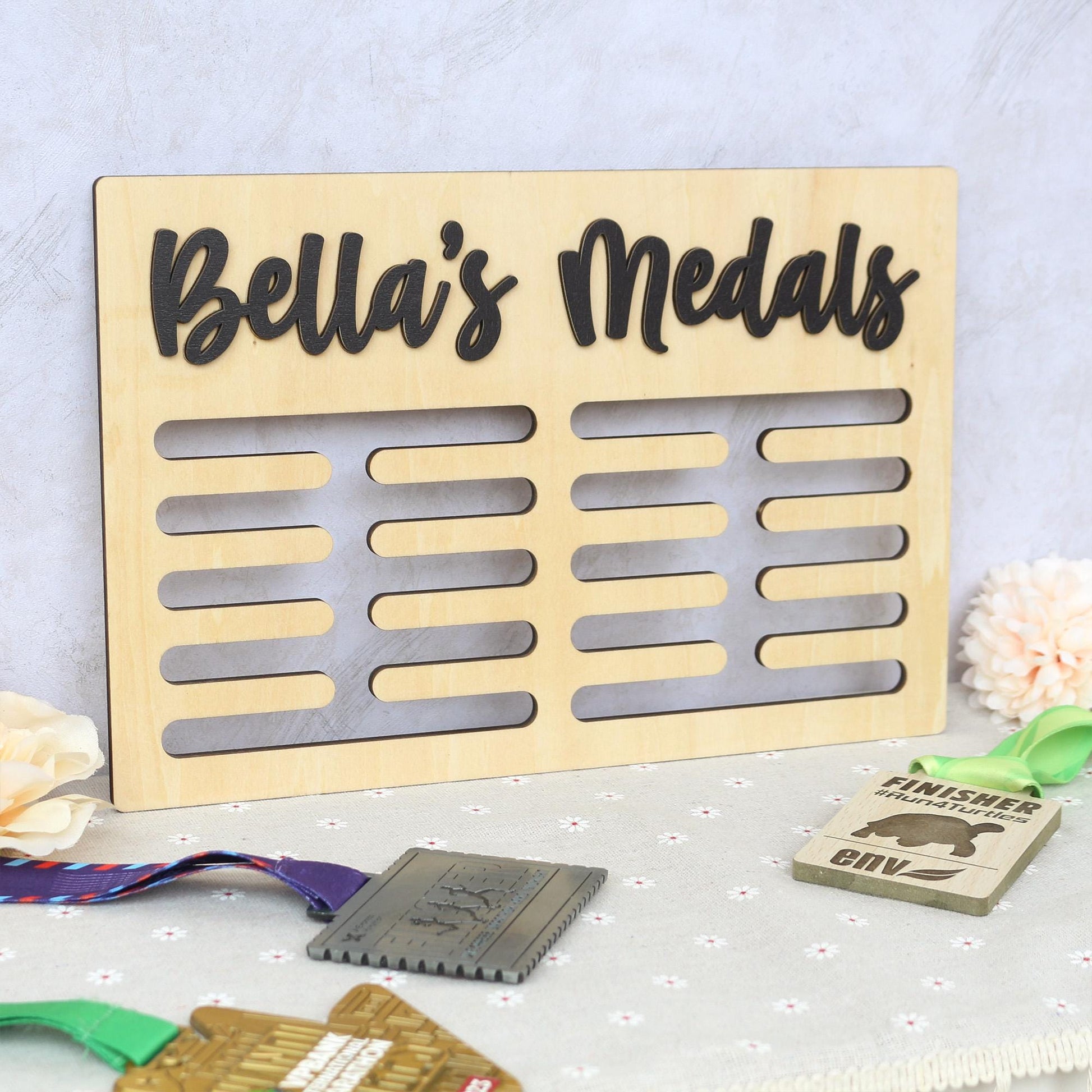 Medal Holder, Gymanstics Medal Hanger, Medal Display, Bedroom Wall Sign, Personalised Sign, Gymnast Sign, Gifts for Runners