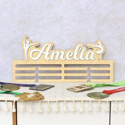 Medal Holder, Gymanstics Medal Hanger, Bedroom Wall Hanging, Medal Display, Bedroom Sign, Bedroom Wall Art, Personalised Sign, Gymnast Sign