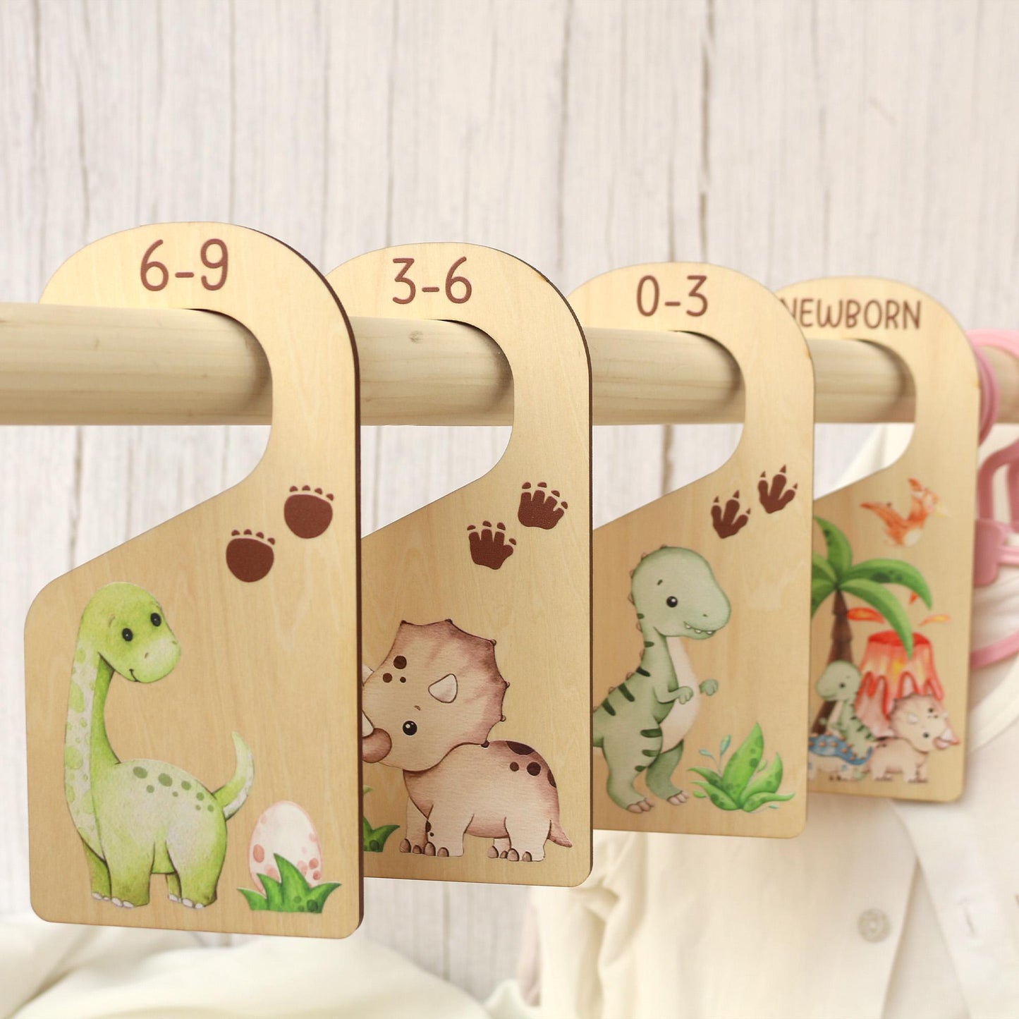 Dinosaur Baby Clothes Dividers, Baby Closet Dividers, Baby Clothes Organisation, Infant Clothes Hangers, Baby Boy Shower Gift