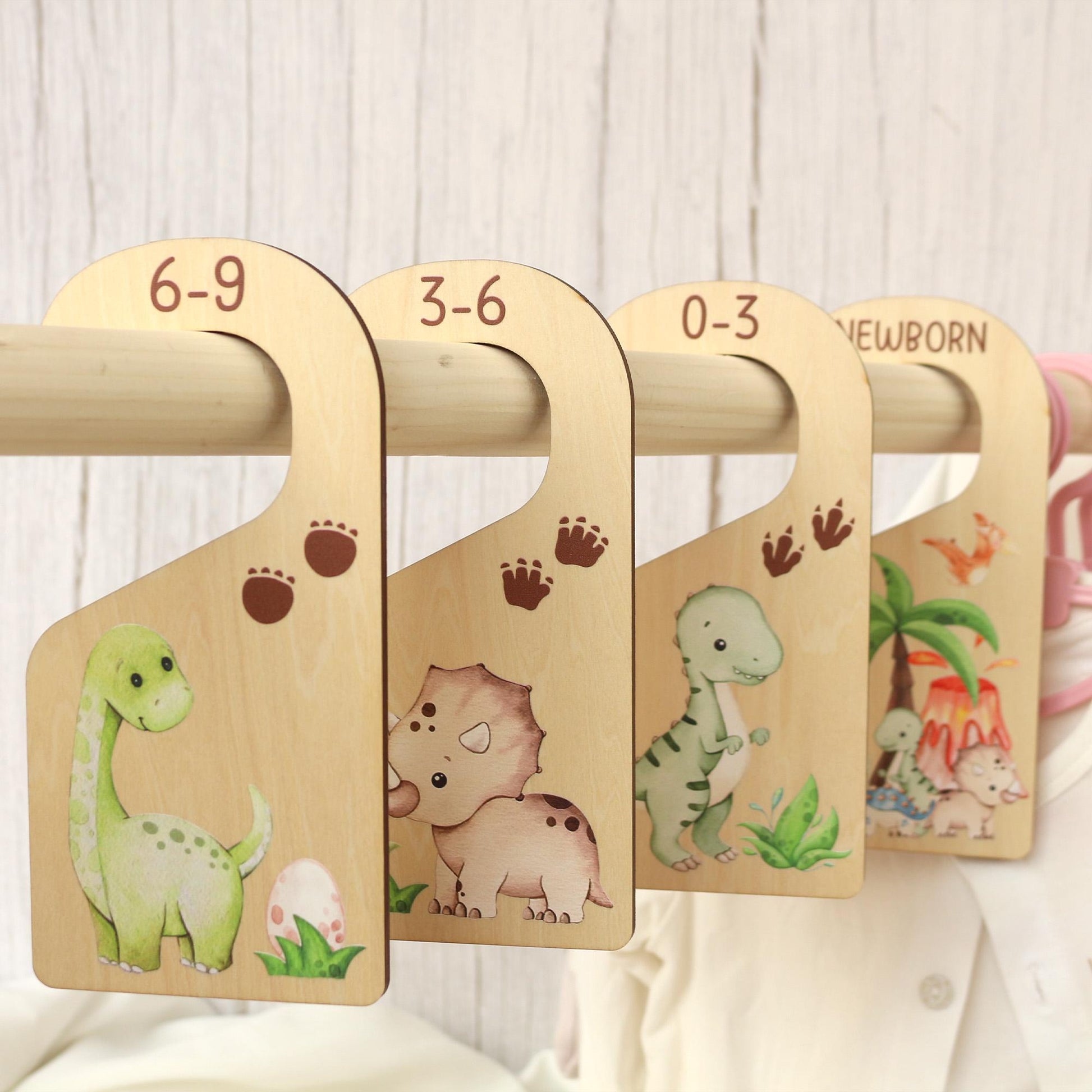 Dinosaur Baby Clothes Dividers, Baby Closet Dividers, Baby Clothes Organisation, Infant Clothes Hangers, Baby Boy Shower Gift