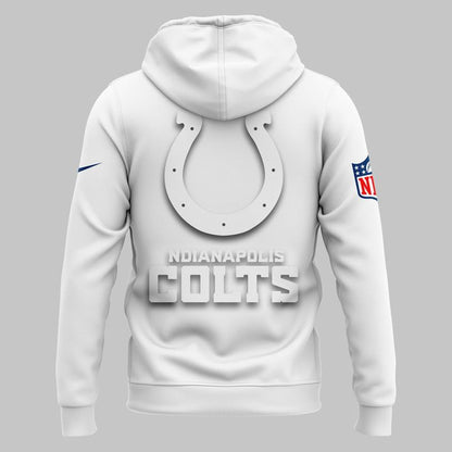 Indianapolis Colts "White Out" Zip Hoodie V1