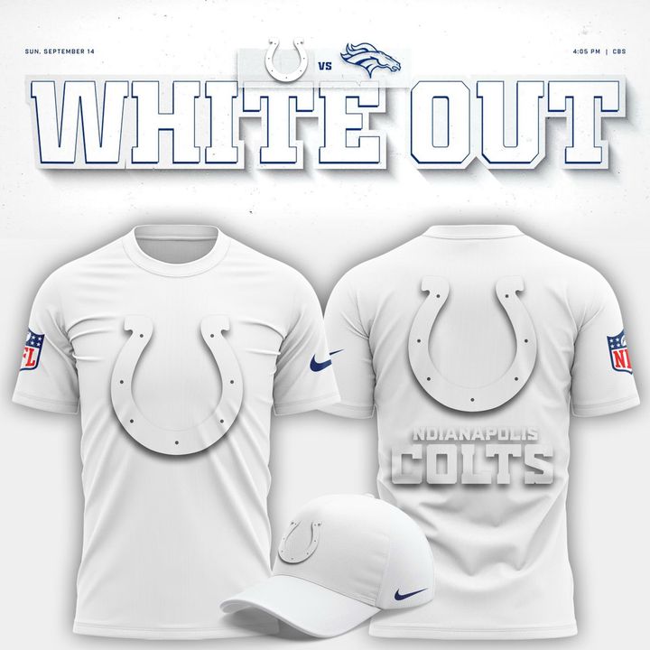 Indianapolis Colts "White Out" T-Shirt V1