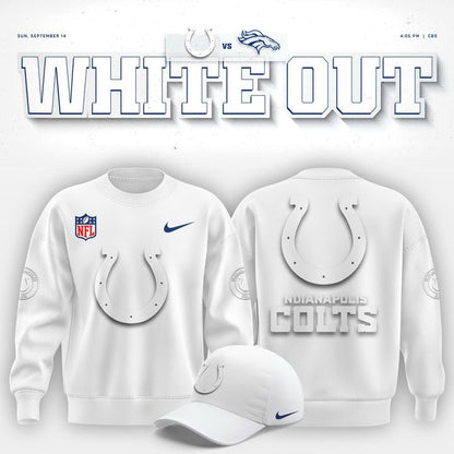 Indianapolis Colts "White Out" Sweatshirt V2
