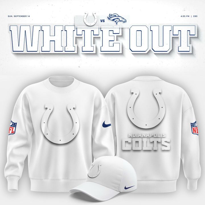 Indianapolis Colts "White Out" Sweatshirt V1