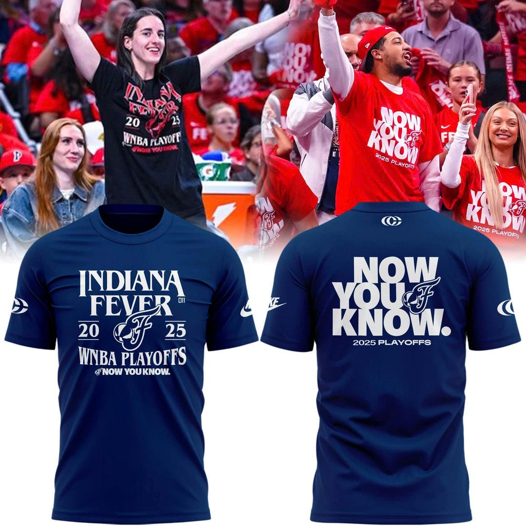Special New Caitlin Clark 2025 WNBA Playoffs Navy T-Shirt